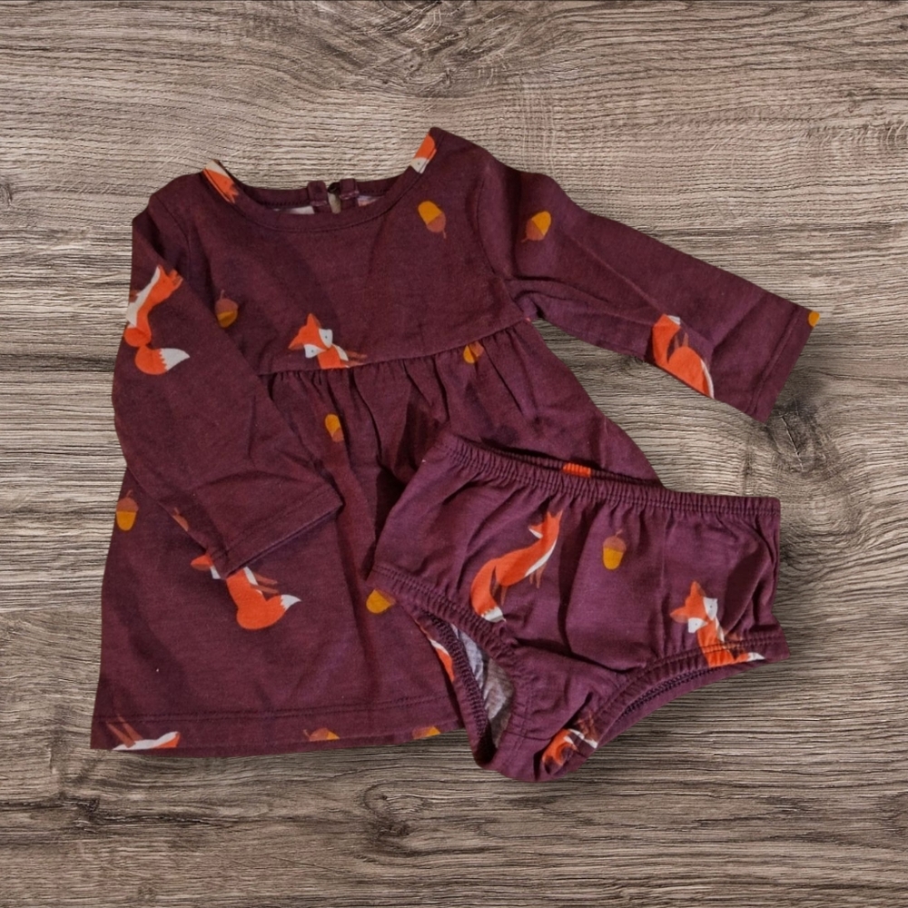 Fox Knit Dress w/ Matching Bloomers